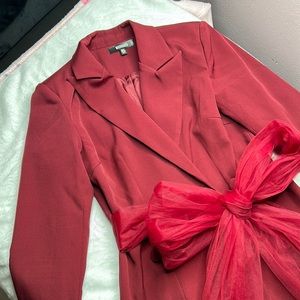 Blazer dress with tulle Bow